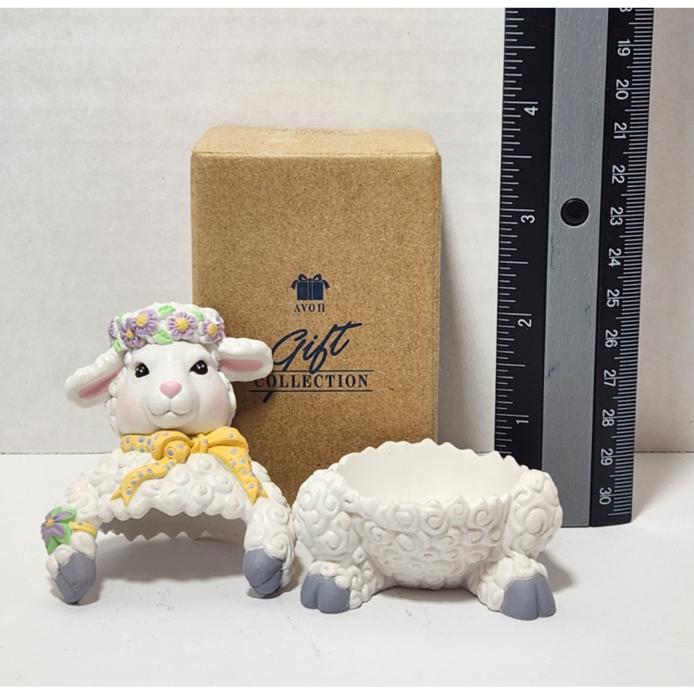 3 New Vintage 1997 Avon Egg Pals Easter Egg Holder Original Boxs Lamb Duck Bunny - Picture 6 of 12